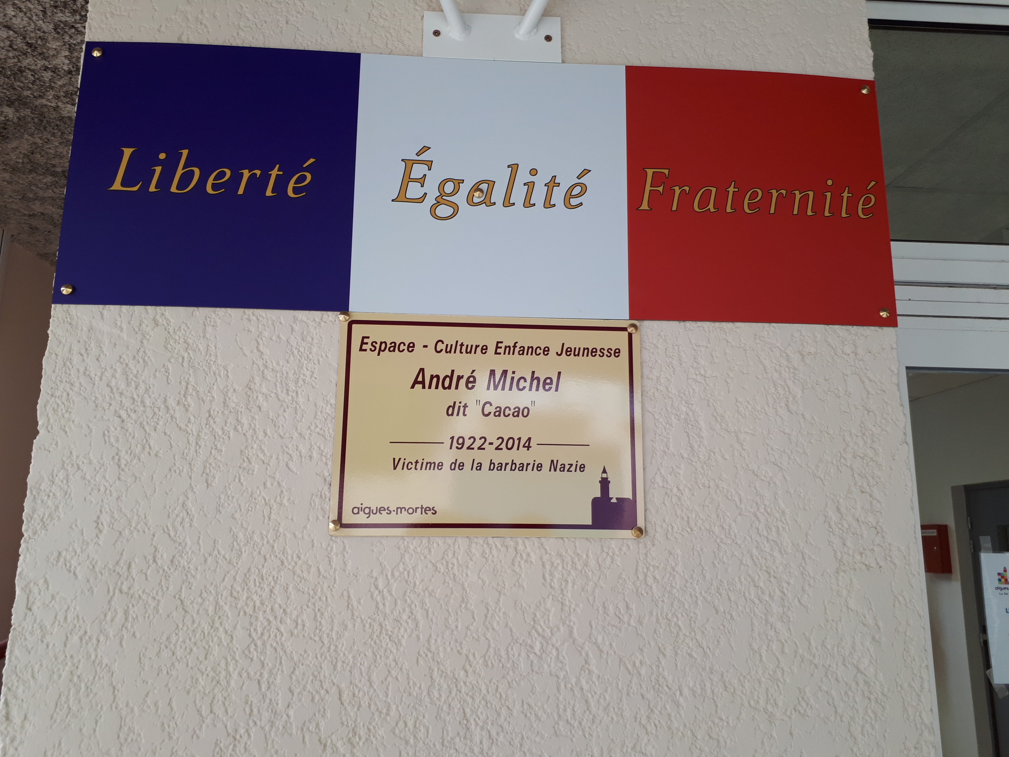 plaques André MICHEL Aigues Mortes